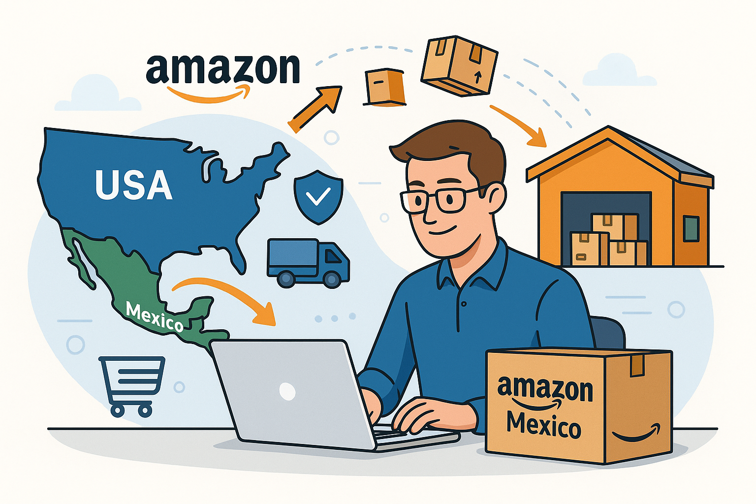 U.S. Amazon seller shipping products to Mexico with ShipByMail