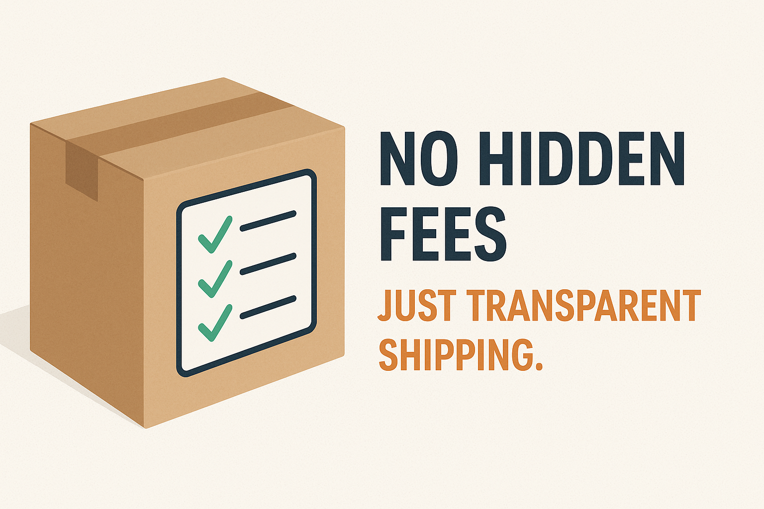 ShipByMail transparent pricing – no hidden fees
