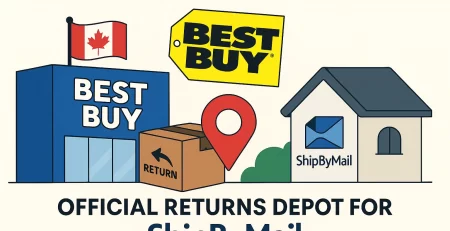 ShipByMail official returns depot for BestBuy Canada