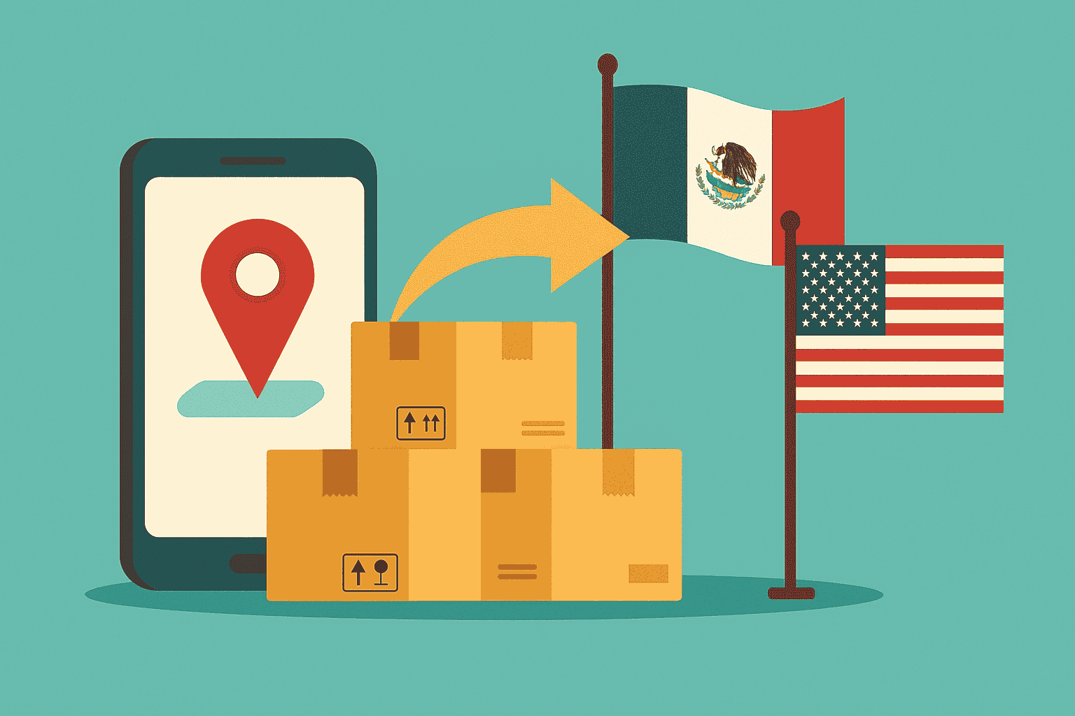 Mexican parcel forwarder shipping packages from Mexico to the USA
