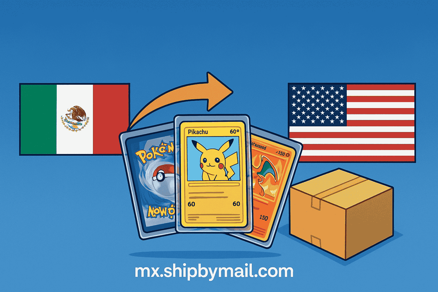 Ship Pokémon Cards from Mexico to the USA with mx.shipbymail.com